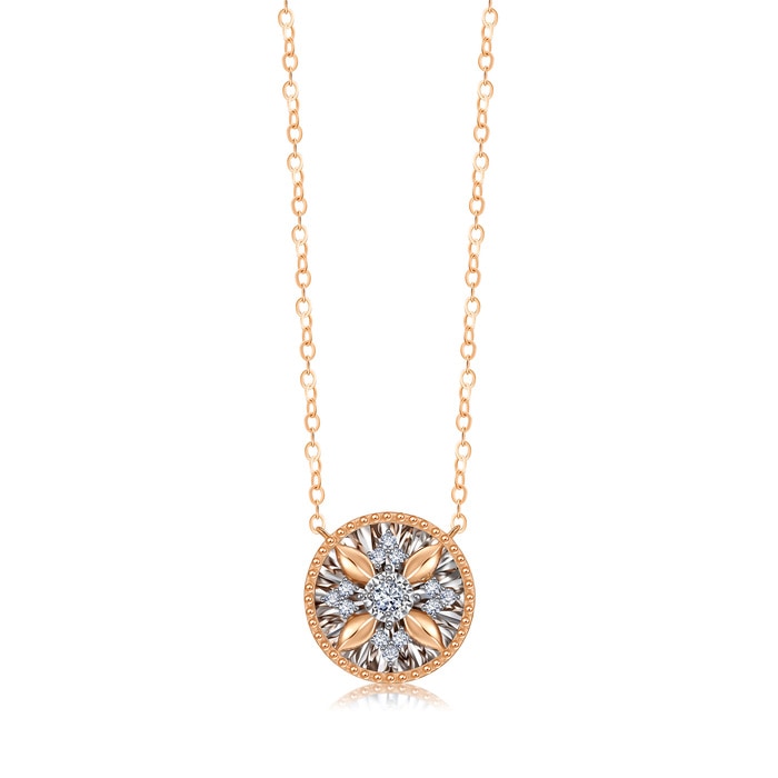 Daily Luxe 18K White & Rose Gold Necklace - 93431N | Chow Sang Sang ...