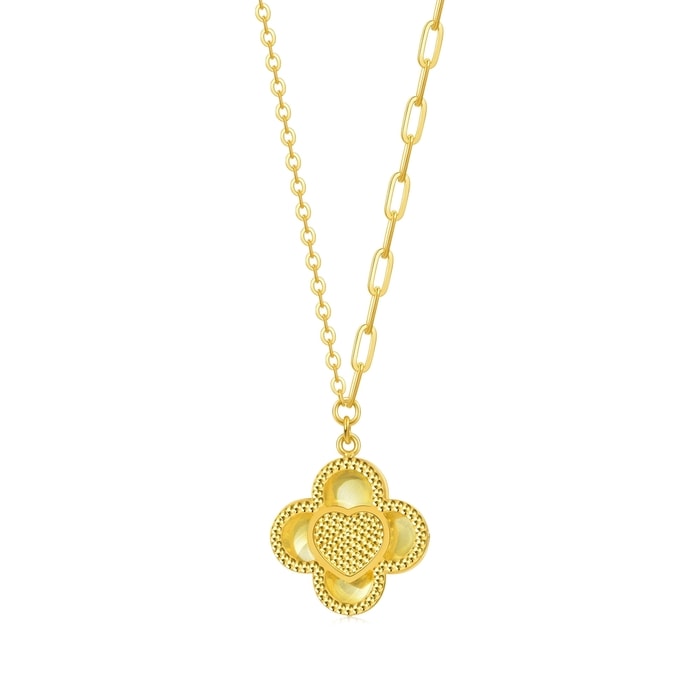 Solid Gold Necklace | Chow Sang Sang Jewellery | Essence | 93442N - 1