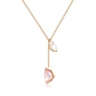 Harmony' 18K Rose Gold Pink Mother of Pearl Necklace