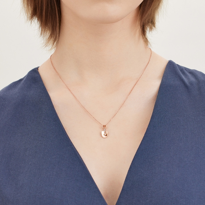 18K玫瑰金 頸鍊 | 周生生珠寶 | Love Decode 「愛情密語 」 | 93474U - 2