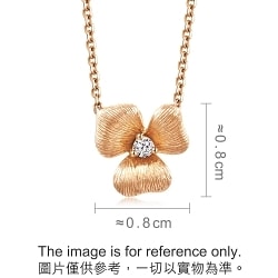 'Symphony' 18K Rose Gold Diamond Necklace