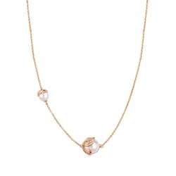 18K Rose Gold Freshwater Pearl Necklace