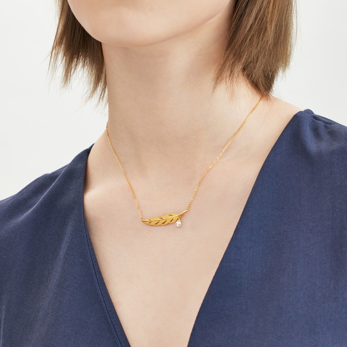 Solid Gold Necklace | Chow Sang Sang Jewellery | Love Decode | 93592N - 2