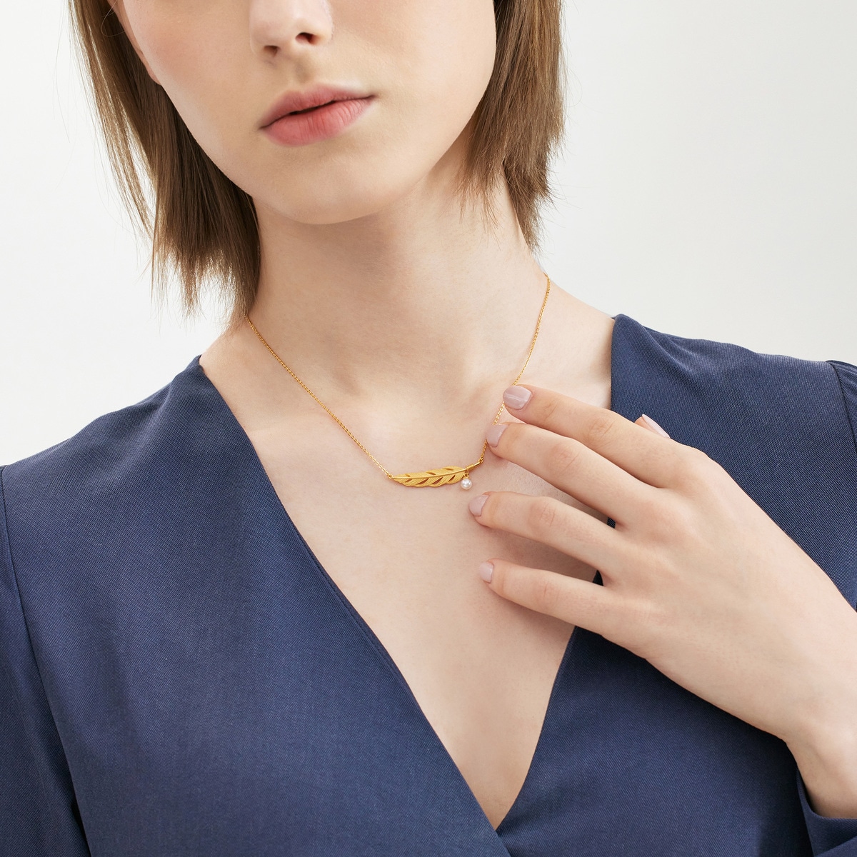 ★SENTIMENTS★ NO.428 [GOLD] NECKLACE Cultural Blessings - 'Blossom' 999.9 Gold Necklace | 88235N