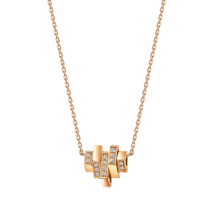 18K Rose Gold Necklace | Chow Sang Sang Jewellery | 93894N - 1