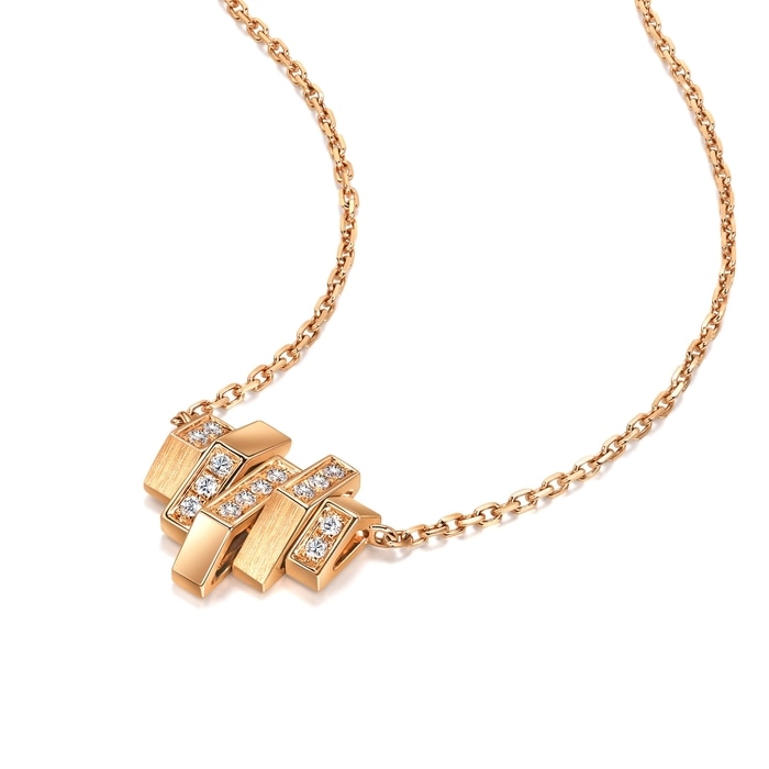 18K Rose Gold Necklace | Chow Sang Sang Jewellery | 93894N - 4