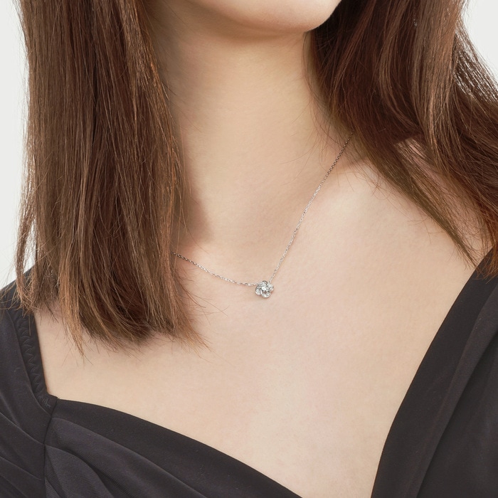 18K White Gold Necklace | Chow Sang Sang Jewellery | Diamond Symphony | 93902N - 2