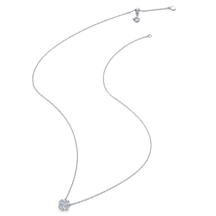 18K White Gold Necklace | Chow Sang Sang Jewellery | Diamond Symphony | 93902N - 4