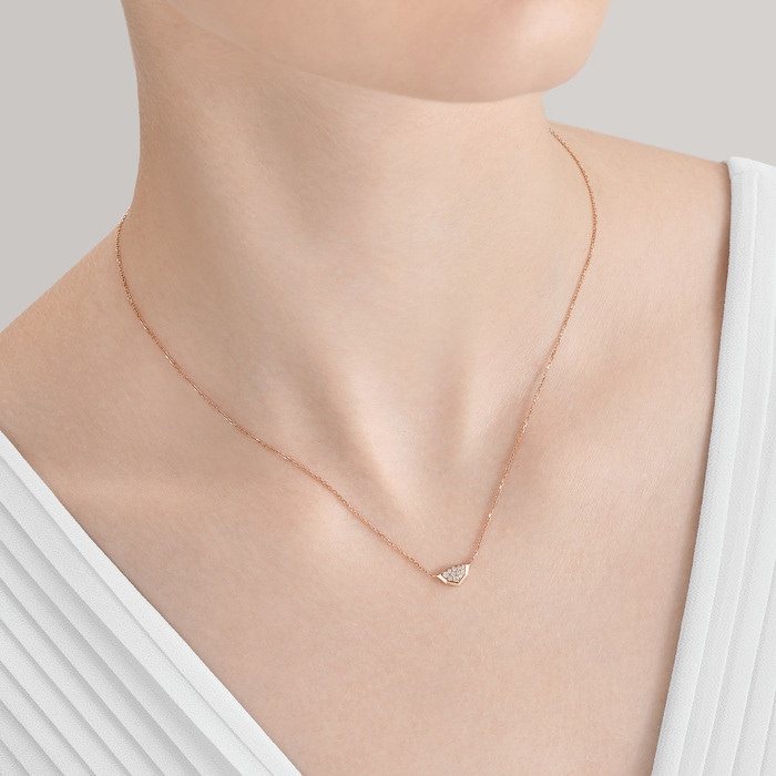 18K Rose Gold Necklace | Chow Sang Sang Jewellery | 93907N - 2
