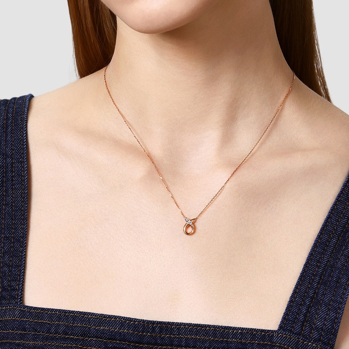 18K Rose Gold Necklace | Chow Sang Sang Jewellery | 94088N - 2