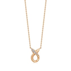 'Seedling' 18K Rose Gold Diamond Necklace