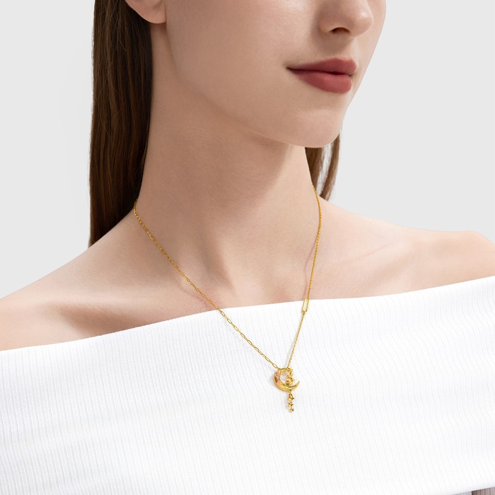 999黃金 頸鍊 | 周生生珠寶 | Essence「永」 | 94089N - 3