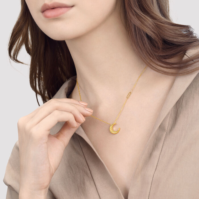 999黃金 頸鍊 | 周生生珠寶 | Essence「永」 | 94125N - 3