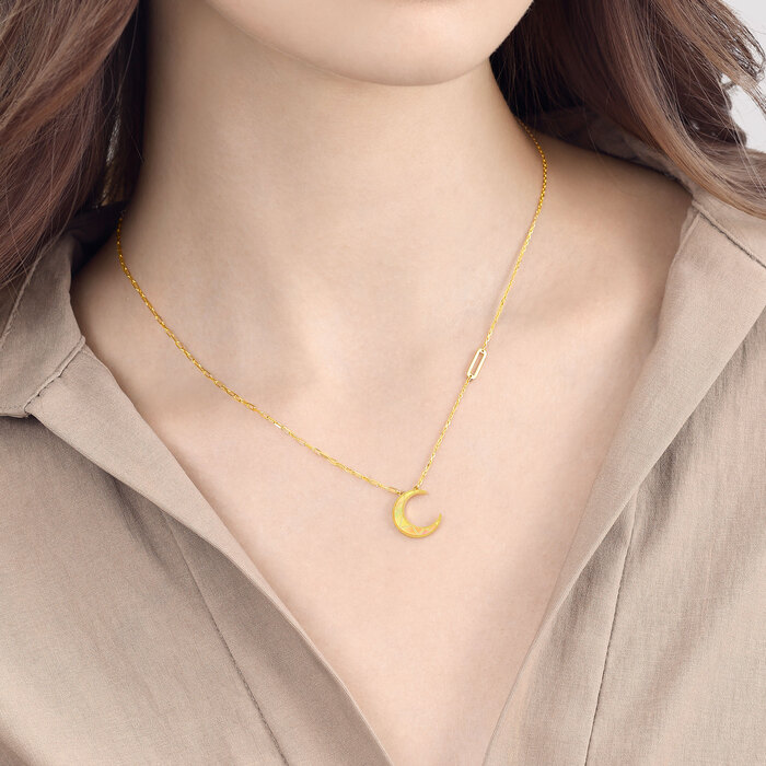 999黃金 頸鍊 | 周生生珠寶 | Essence「永」 | 94125N - 2