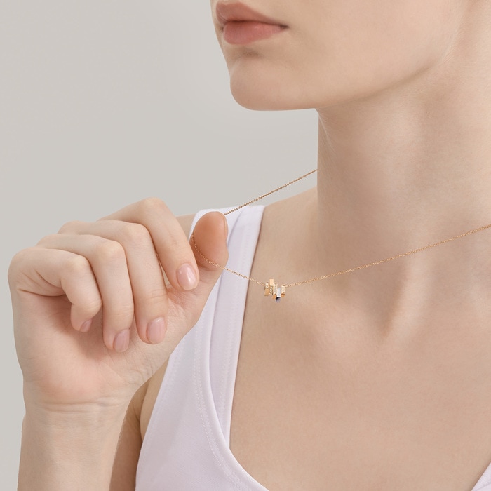 18K Rose & Black Gold Necklace | Chow Sang Sang Jewellery | 94170N - 3