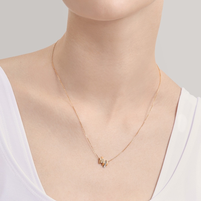 18K Rose & Black Gold Necklace | Chow Sang Sang Jewellery | 94170N - 2