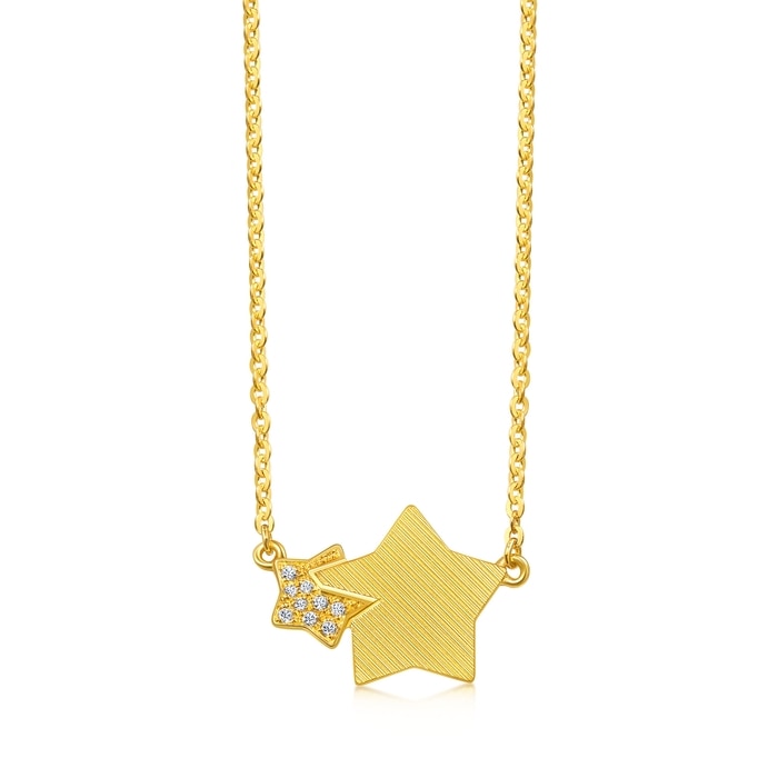 Solid Gold Necklace | Chow Sang Sang Jewellery | Essence | 94188N - 1