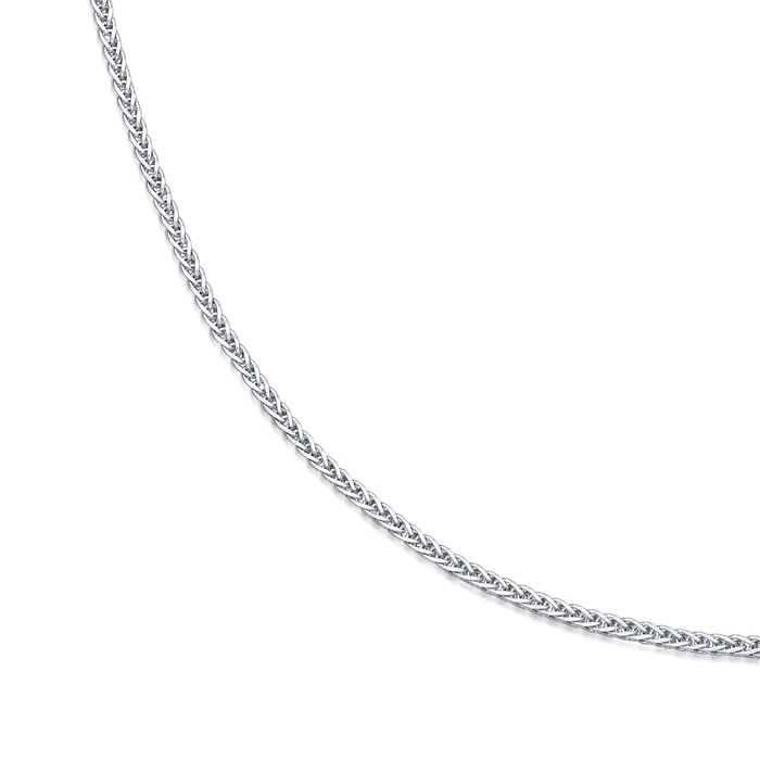 18K White Gold Necklace | Chow Sang Sang Jewellery | Machinery Chain | 94220N - 2
