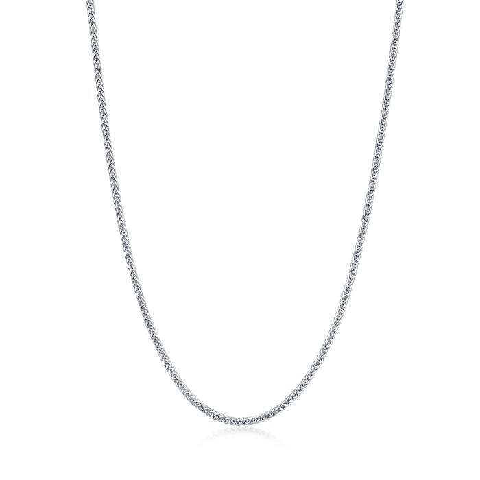 18K White Gold Necklace | Chow Sang Sang Jewellery | Machinery Chain | 94220N - 1