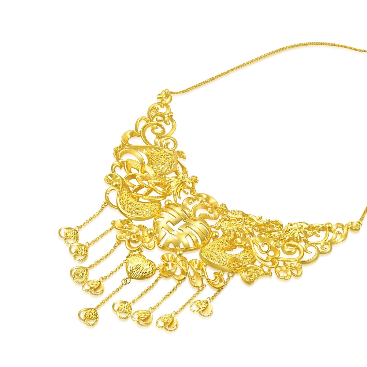 Chinese Wedding Collection 999 Gold Necklace 94297N Chow Sang Sang