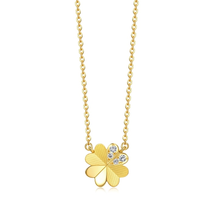 999 Gold Diamond Necklace