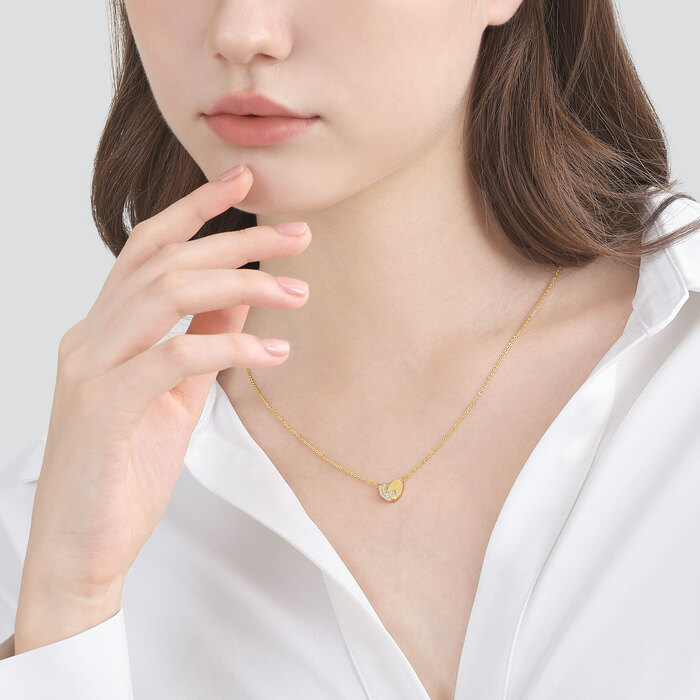 999黃金 頸鍊 | 周生生珠寶 | Essence「永」 | 94312N - 3