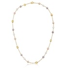 Africa' 18K Yellow Gold Freshwater Pearl Necklace