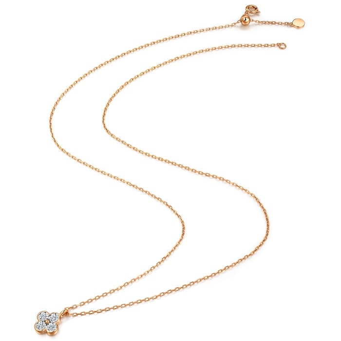 18K白色黄金及玫瑰金 頸鍊 | 周生生珠寶 | Daily Luxe | 94342N - 4