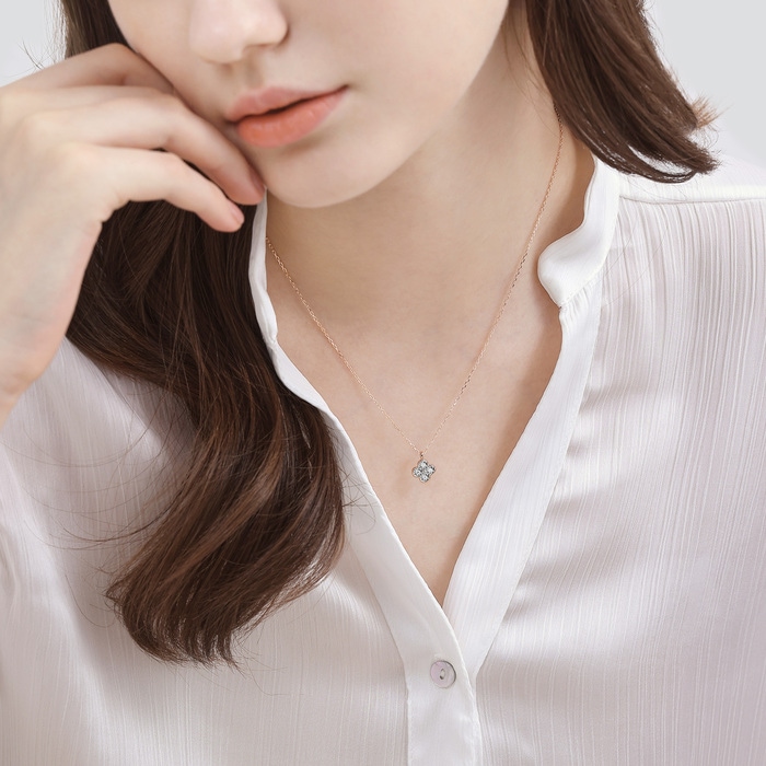 18K白色黄金及玫瑰金 頸鍊 | 周生生珠寶 | Daily Luxe | 94342N - 3