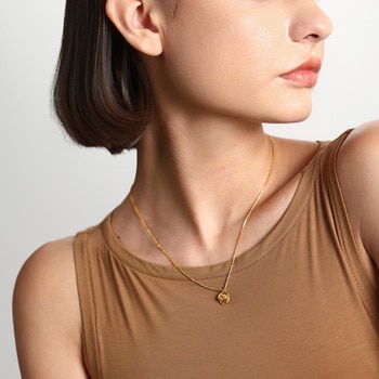 Essence - 999 Gold Diamond Rose Necklace | 94354N(47 cm/~0.139