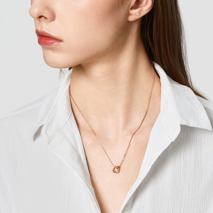 18K玫瑰金 頸鍊 | 周生生珠寶 | 薄荷系列 | 94361N - 3