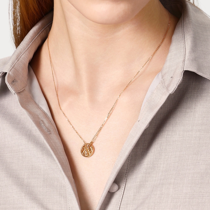 18K Rose Gold Necklace | Chow Sang Sang Jewellery | Minty Collection | 94366N - 2