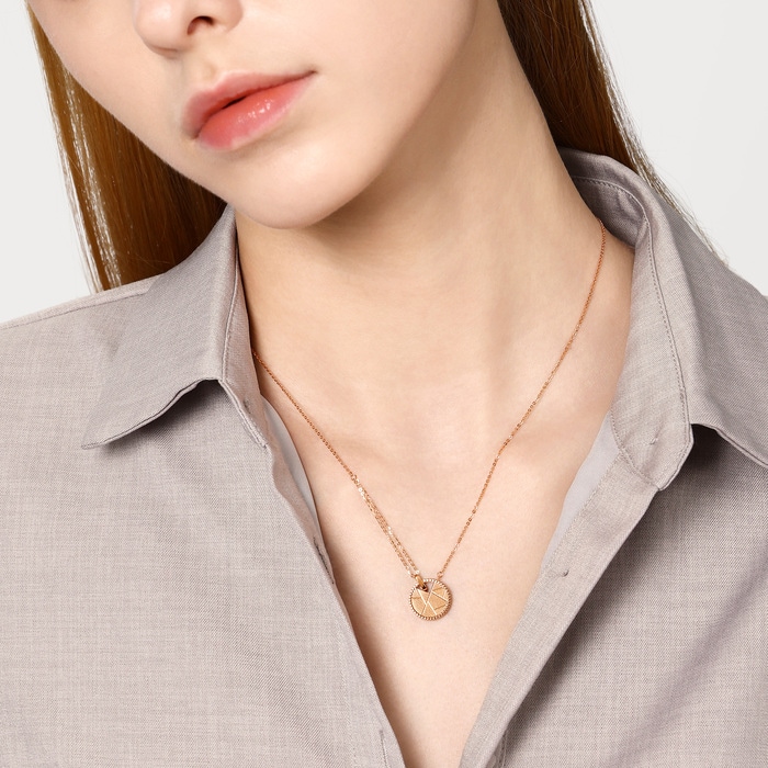 18K Rose Gold Necklace | Chow Sang Sang Jewellery | Minty Collection | 94366N - 3