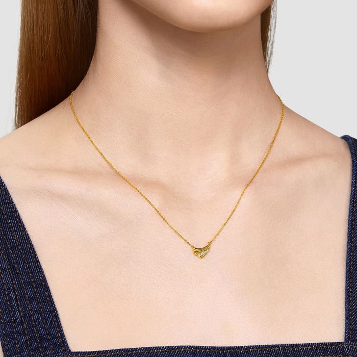 Solid Gold Necklace | Chow Sang Sang Jewellery | 94461N - 2