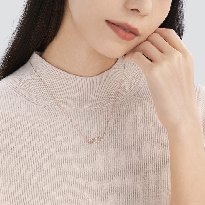 18K Rose Gold Necklace | Chow Sang Sang Jewellery | Love Decode | 94468N - 3