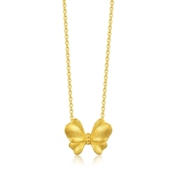 'Taffy' 999 Gold Butterflies Necklace