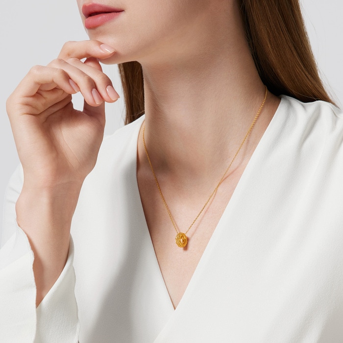 Cultural Blessings - 'The Oriental' 999.9 Gold Necklace