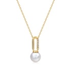 Cosmos' 18K Yellow Gold Freshwater Pearl Necklace