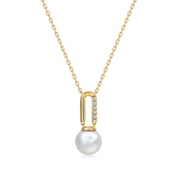 'Cosmos' 18K Yellow Gold Freshwater Pearl Necklace