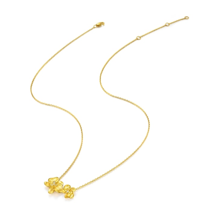 Solid Gold Necklace | Chow Sang Sang Jewellery | Cultural Blessings | 94687N - 4