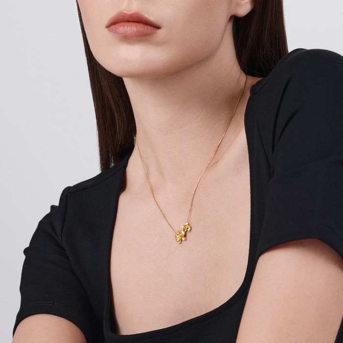 Solid Gold Necklace | Chow Sang Sang Jewellery | Cultural Blessings | 94687N - 3