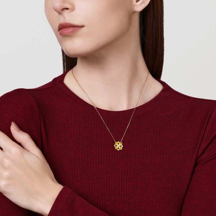 Solid Gold Necklace | Chow Sang Sang Jewellery | Cultural Blessings | 94737N - 3