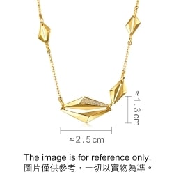 M 999 Gold Diamond Necklace