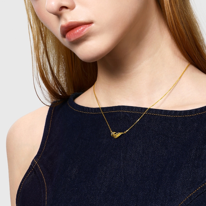 Solid Gold Necklace | Chow Sang Sang Jewellery | 95138N - 3