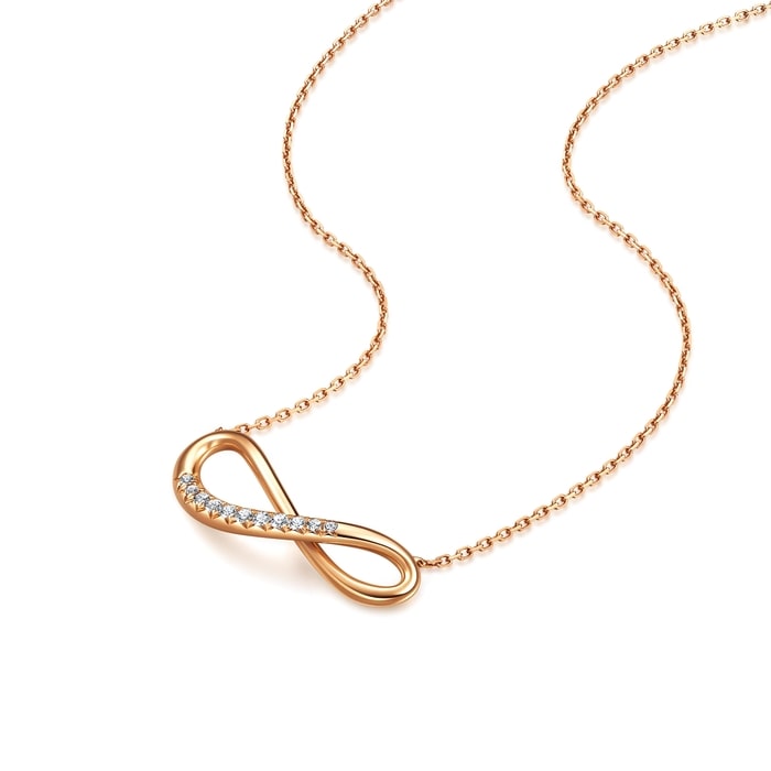 18K玫瑰金 頸鍊 | 周生生珠寶 | 95251N - 4