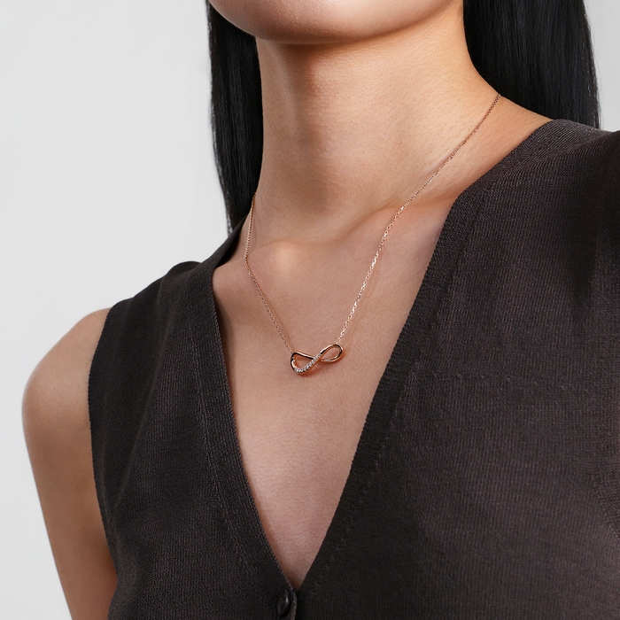 18K玫瑰金 頸鍊 | 周生生珠寶 | 95251N - 3