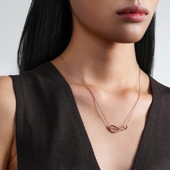 18K玫瑰金 頸鍊 | 周生生珠寶 | 95251N - 2