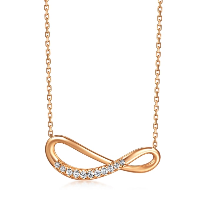 18K玫瑰金 頸鍊 | 周生生珠寶 | 95251N - 1