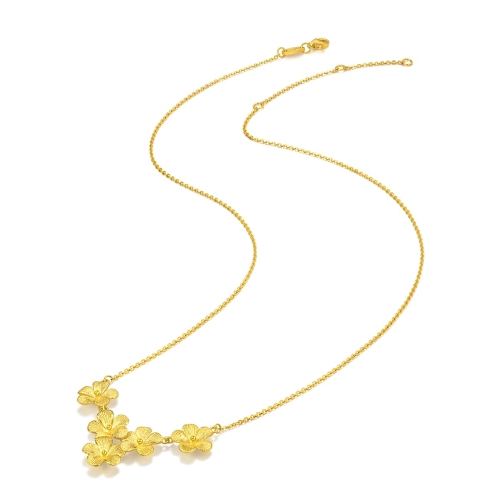 Solid Gold Necklace | Chow Sang Sang Jewellery | Chinese Wedding Collection | 95303N - 4