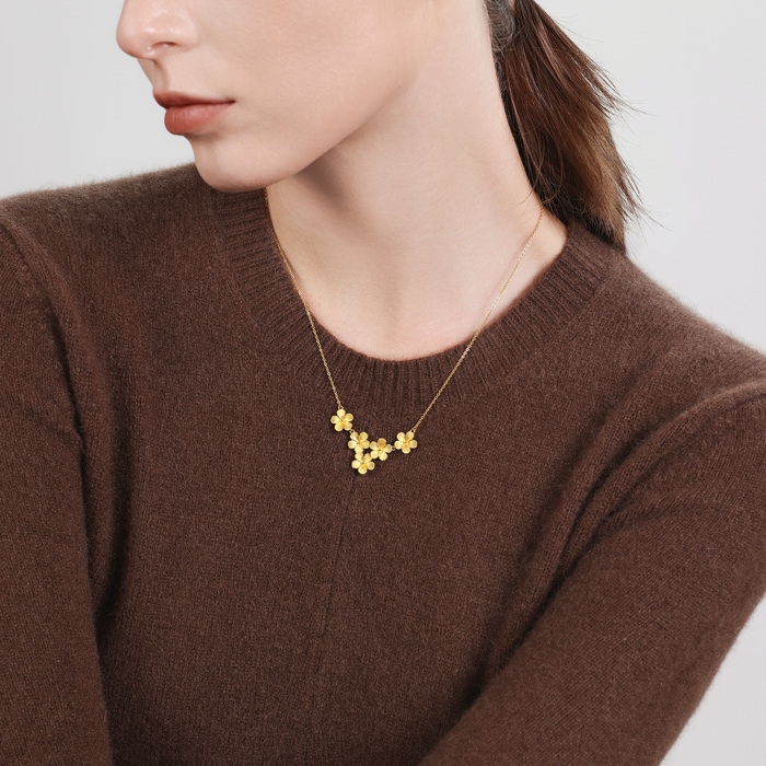 Solid Gold Necklace | Chow Sang Sang Jewellery | Chinese Wedding Collection | 95303N - 3